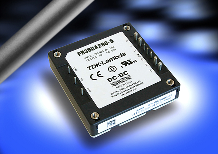foto noticia Convertidor DC-DC de 5 V y 60 A con entrada de 200 a 425 V y certificación EN 62477-1 (OVC III) 
